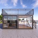 Detachable Container 40ft Expandable Container House with Terrace and Office