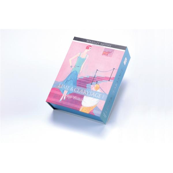 Magnetic Rigid Luxury Cosmetic Packaging Boxes With PVC Cover CMYK Offset Printing