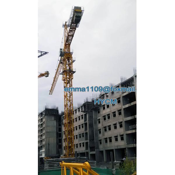Manufacture QTZ7032 Topkit Tower Crane Hoisting Boom 70mts Tip Load 3.2ton