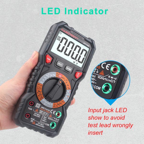 600mA 750V 60k Ohm Smart Electrician Digital Multimeter
