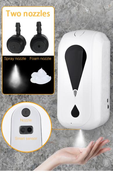 Quality Touch Free ABS 1000ml Automatic Hand Soap Dispenser USB charging for sale