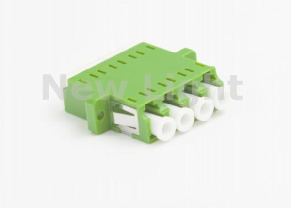Quality LC APC 4 Port Fiber Optic Coupler / LC TO LC Fiber Adapter With Standard Flange for sale