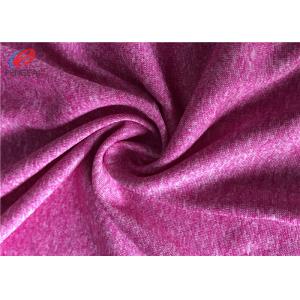 150gsm 100% Polyester Weft Knitted Fabric Melange Single Jersey Fabric