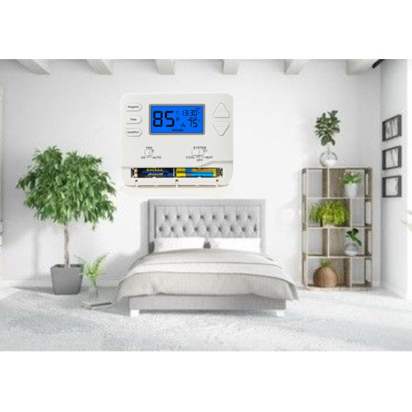 Riseem Wall or Junction Box Mounting Programmable Room Air Conditioning Thermostat with Energy-Saving Feature