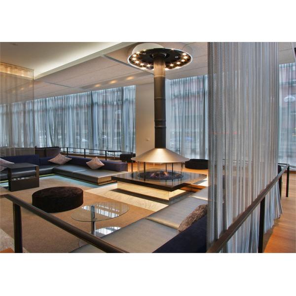 Hanging Window 1.0mm Metal Coil Drapery For Space Divider