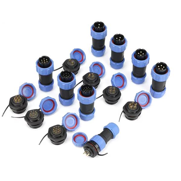 6 Pin Aviation Connector IP68 Waterproof Panel Connector Male Female Plug Cable Connector