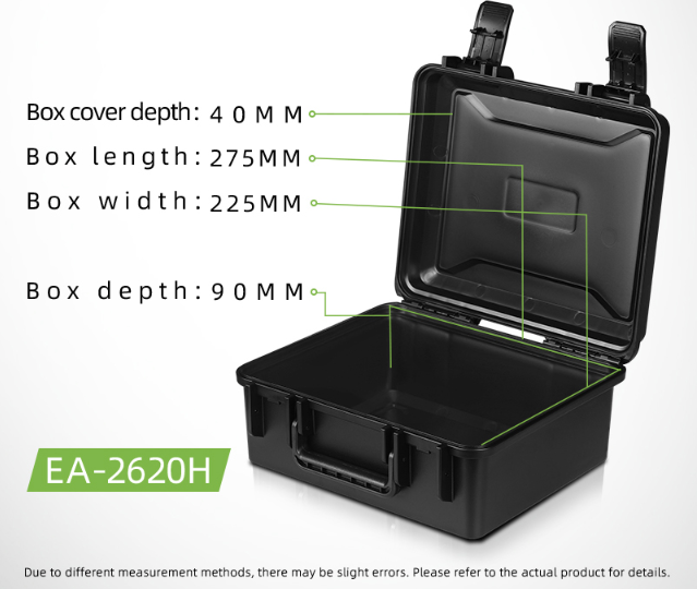 Customizable Plastic Tool Box EA-2620H with Dust Proof Seal