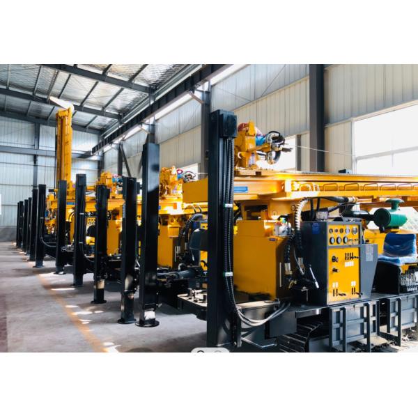 Pneumatic Crawler Water Well Drilling Rig With Hydraulic Tower
