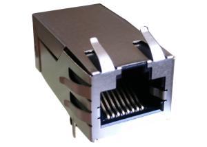 China POE RJ45 Connector 0816-1X1T-GJ-F 10/100 Magjack 2250VDC 720mA / 57V Continuous on sale
