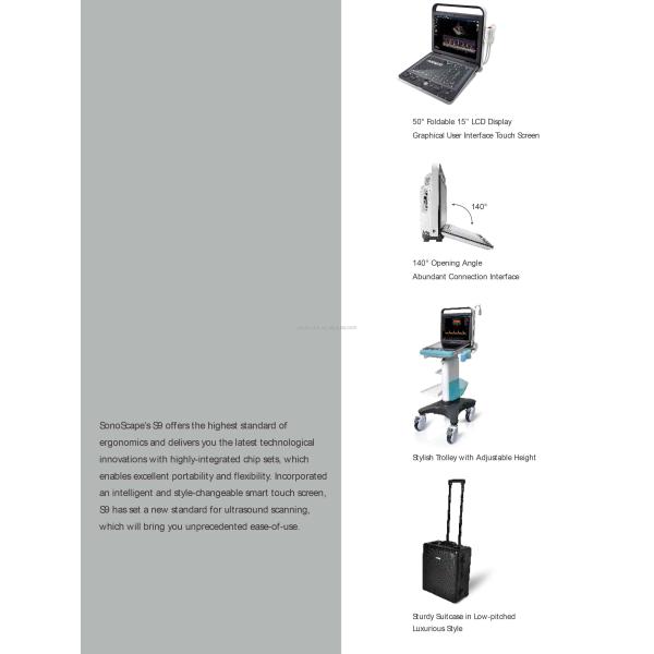 Portable 3D 4D Color Doppler USG&Sonoscape S9