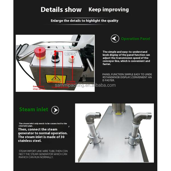 Electric Driven Steam Tunnel Heat Sleeve Shrink Labelling Packaging Machine for Packaging