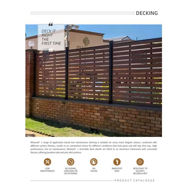 Recycled WPC Composite Fencing Boards Garden Composite Decorative Fence Panels