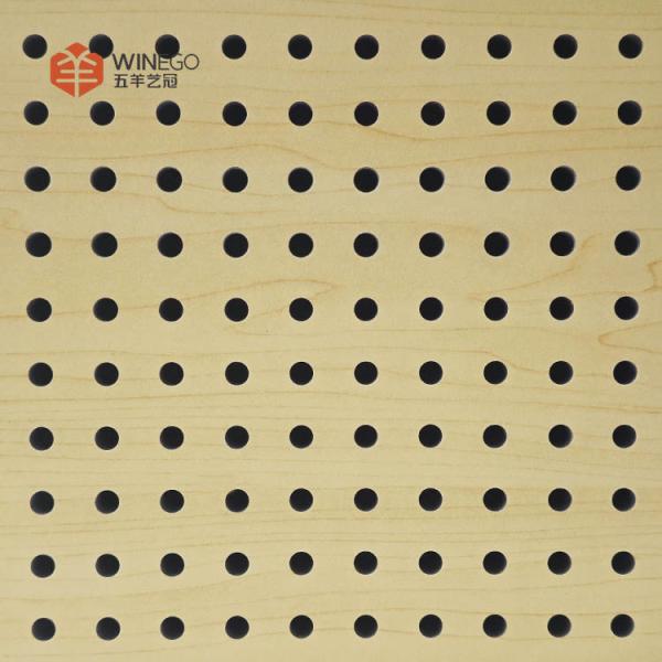 Sustainable MDF Perforated Acoustic Panel With High Sound Insulation Easy To Clean