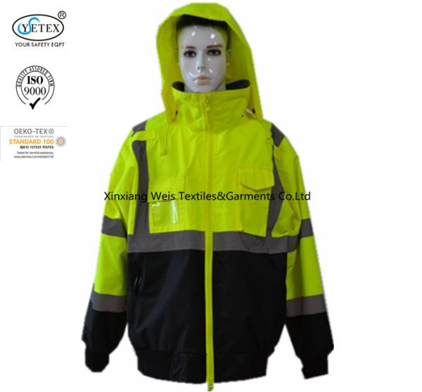Quality High Visibility Water Proof Frc Rain Jacket / Fire Retardant Fleece Jacket for sale