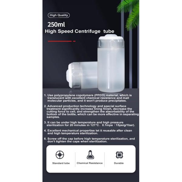 250ml High Speed Centrifuge Bottle Tube For Thermo Fisher And Beckman Centrifuge