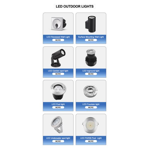 12W 24W RGB IP68 Underwater Light Recessed LED Swimming Pool Lamp