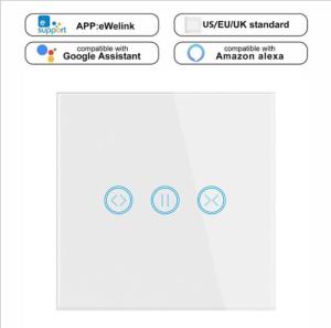 China EU UK WIFI Remote Control Wall Curtain Smart Switch Panel For Alexa Home wholesale