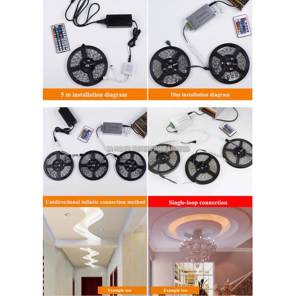 5050 SMD Joinable 1m Yellow Led Strip Light with 30 PCS SMD5050 LED