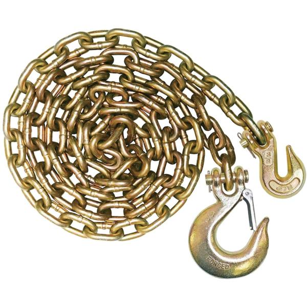 Yellow Zinc Conveyor Steel Link Chain Clevis Grab Hook Metal Link Chain