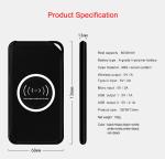 8000mAH Keychain Wireless Power Bank with Woven Pattern