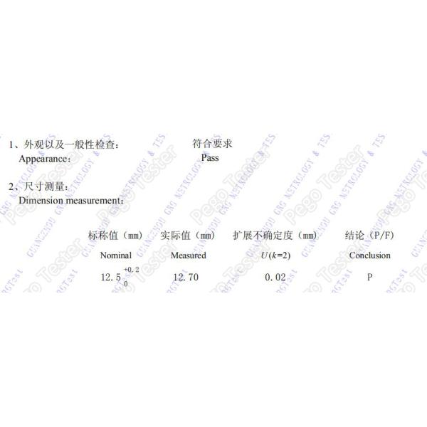 Diameter 50mm / 12.5mm Test Spheres IP1X IP2X Protection Against Solid Foreign Objects