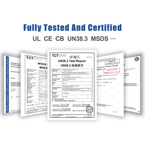 12V 50Ah LiFePO4 Auto Rechargeable Lithium Ion VP Custom Battery Pack With Smart BMS
