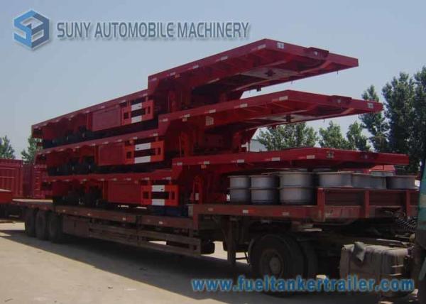 Quality 16 m 18 m Extra Long Gooseneck Semi Trailer Load Capacity 50 T for sale