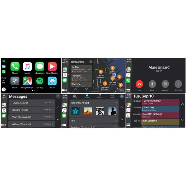 Wireless capability BMW CarPlay Android Auto for X4 F26 2016 with NBT EVO system BMW monitor charging port big screen