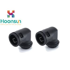 China Black 90 Degree Fireproof Cable Gland For Flexible Pipes wholesale
