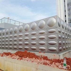 China Anti Corrosive Outside Water Storage Tanks , 1.2mm - 3mm Rectangular Water Tank wholesale