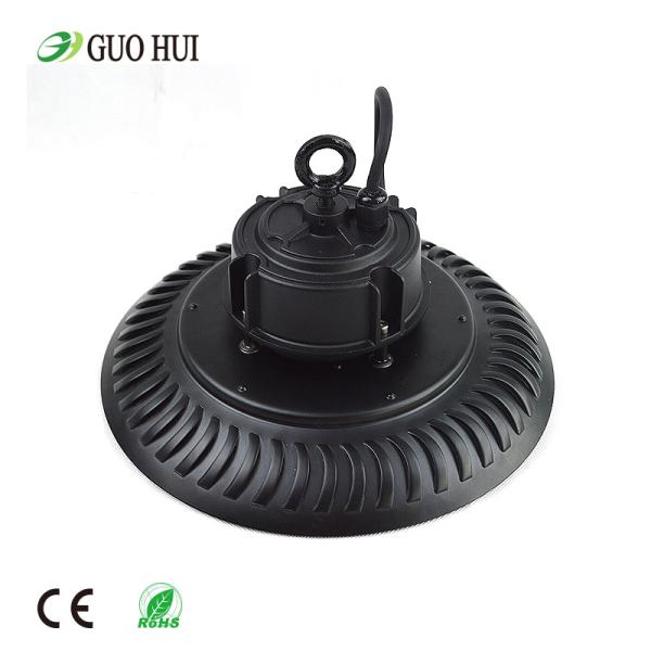 Ultra - Slim LED UFO High Bay Light , 6500K Round LED High Bay With 90 Degree Angle