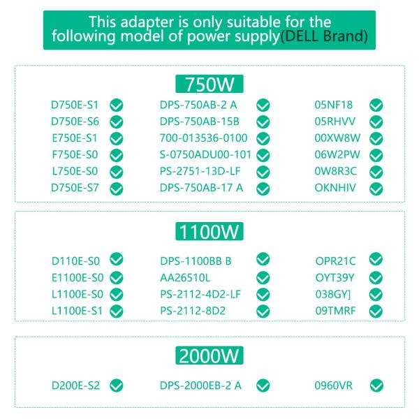 16 Ports 12V PCI-E 6Pin Server Power Supply Breakout Board for Daier 750W 1100W 1600W 2000W 2400W Synchronization Connector