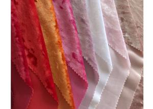 China KS Shiny Crushed Spun Polyester Velvet Fabric Warp Knitted wholesale