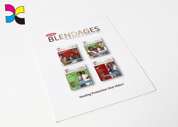 Quality 250g C1S Art Paper File Folder With 2 Pocket Customized Shape In CMYK Color Printing Outside for sale