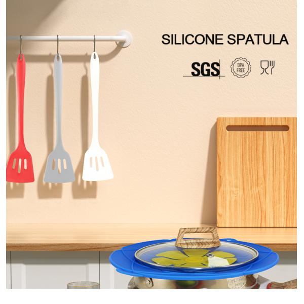 Red Gray White Colors Silicone Kitchenware Set Spatula Hot Proof With Panton Color