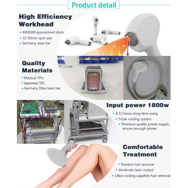 CE ISO Approved 2018 new permanent 808nm hair removal diode laser