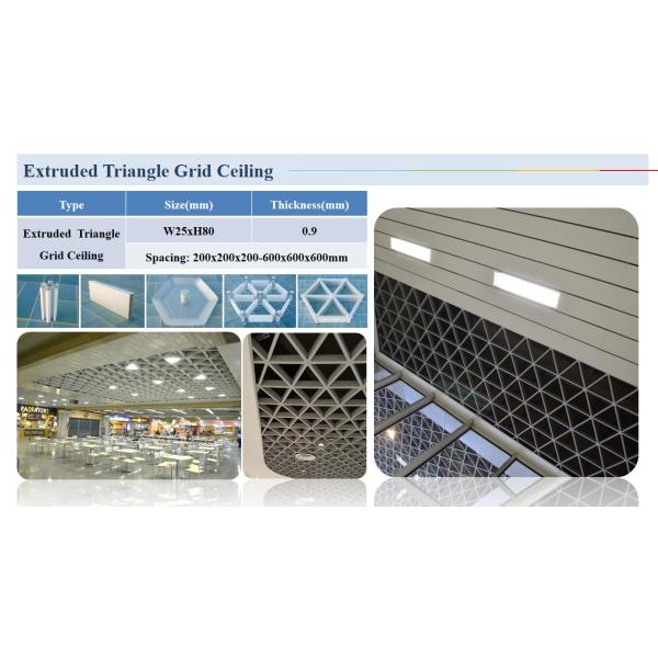 White Aluminum / Aluminium Suspended Open Cell Ceiling Decorative Metal Wall Ceiling Materials