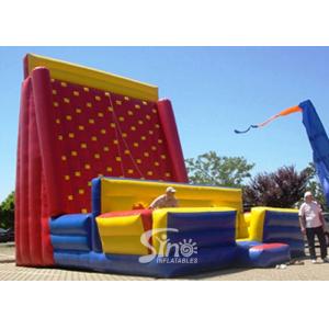 China Giant Rock Mountain Inflatable Climbing Wall For Outdoor Adults N Kids Interactive inflatable equipments on sale