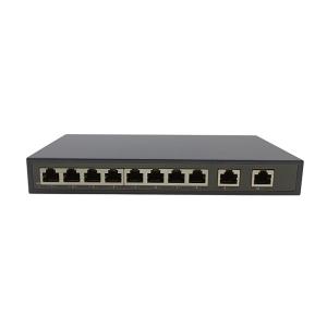 China 10 Port POE Ethernet Switch ZC-S2010P 8 PoE Ports Switching Capacity 20G DC Or AC on sale