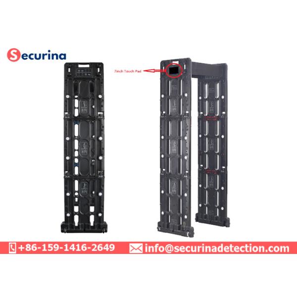 Quick Scanning Airports Security Portable Metal Detector IP67 With Phone Remote