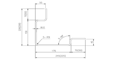 6mm Thickness lSO Dry Cargo Shipping Container Parts and Accessories Front Corner Post with Zinc Shop Primer Painting