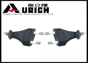 2 Pin AC Plug Korea Power Cord For Computer / Monitor Power Supply