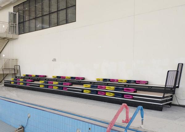 Telescopic Seating Retractable Outdoor Stadium Seating With 460mm Minimum