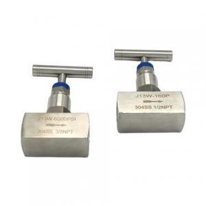 China 2 Way Gas Stainless Steel 316 High Pressure Oxygen Needle Valve Stainless Steel Bonnet Female Needle Valve wholesale