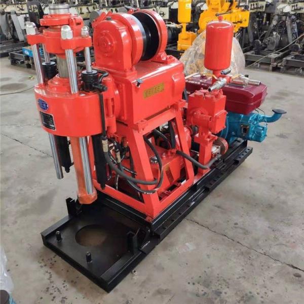 Crawler Mounted Soil Test Core Drilling Machine 200 Meters With Hydraulic Tower