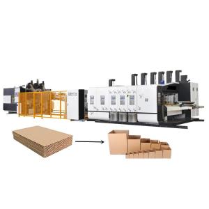 China 150pcs Fully Automatic Corrugated Box Printing Machine Carton Making Inline on sale