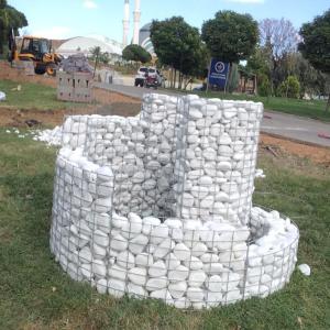 China Customized Curved Architectural Gabion Retaining Wall For Sale With Iron Wire Mesh Durable Gabions wholesale