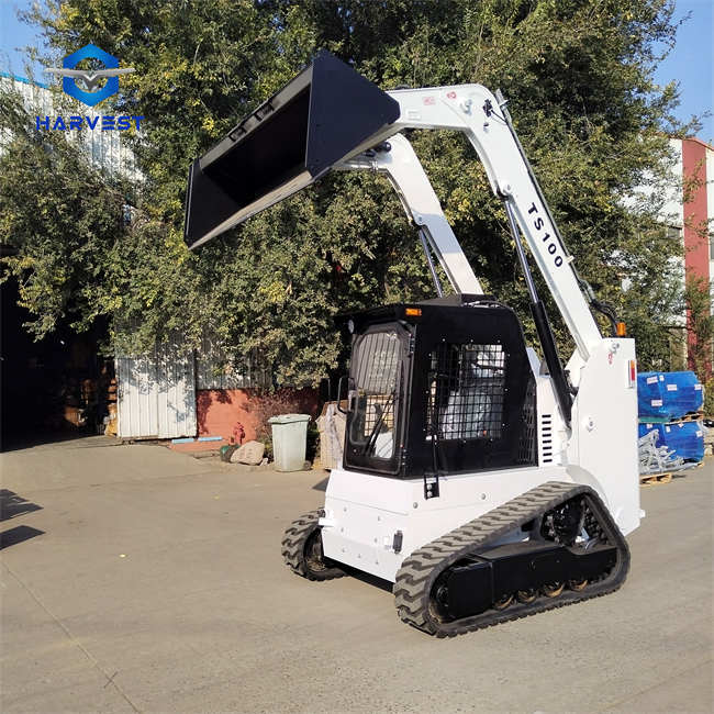 1200kg Tracked Skid Steer Loader TS100 With 0.55m3 Bucket 74.9kw