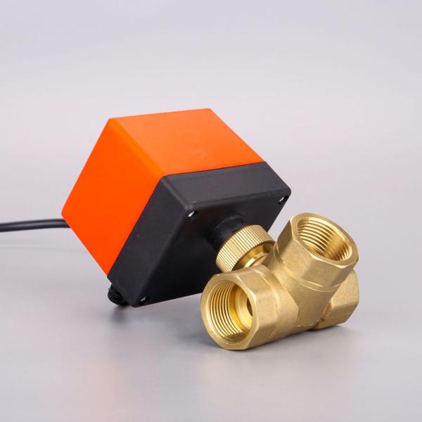 Factory Direct Brass Three-Way Electric Ball Valve Central Air Conditioning Fan Coil