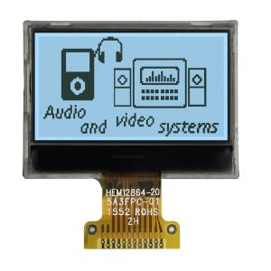 China FSTN Positive 128x64 LCD Graphic Display COG 3.3V SPI Interface With White Backlight on sale